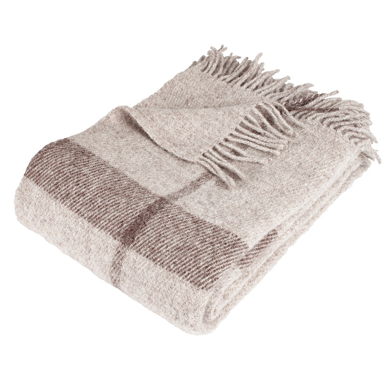 Nordisk Tekstil Odin uldplaid 130x200 cm smoke