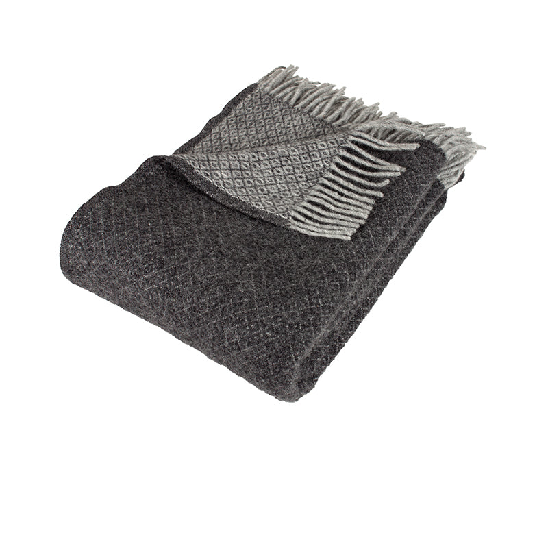 Artic Thyra Uldplaid - Dark Grey