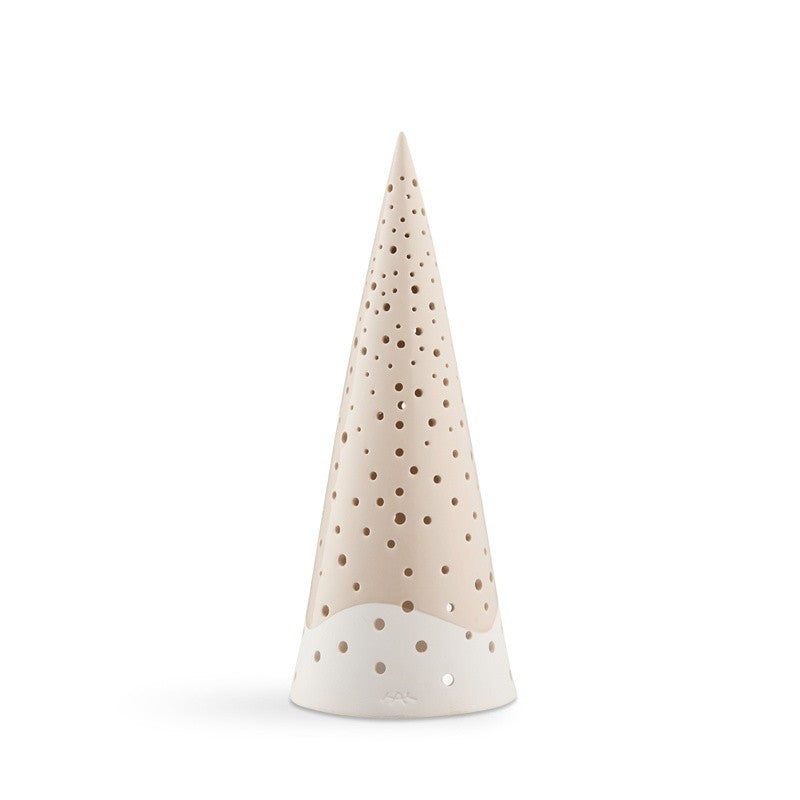 Kähler Nobili fyrfadsstage juletræ nude 30 cm