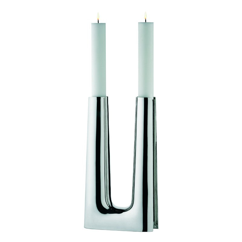 Georg Jensen Copenhagen lysestage stor blank
