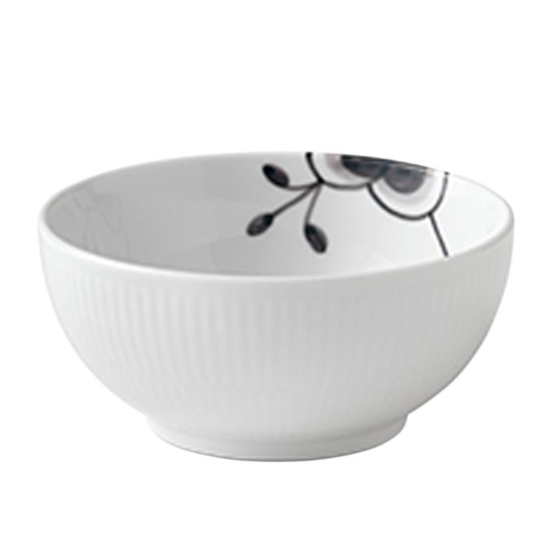 Royal Copenhagen Sort mega riflet skål 13 cm, 47 cl