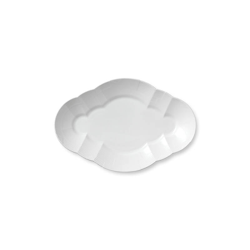 Royal Copenhagen Hvid Elements Fad 38,5 cm