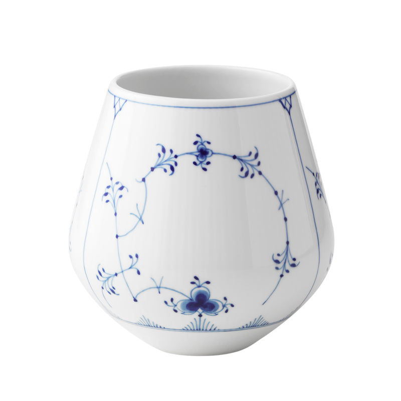 Royal Copenhagen Musselmalet Riflet vase 15 cm