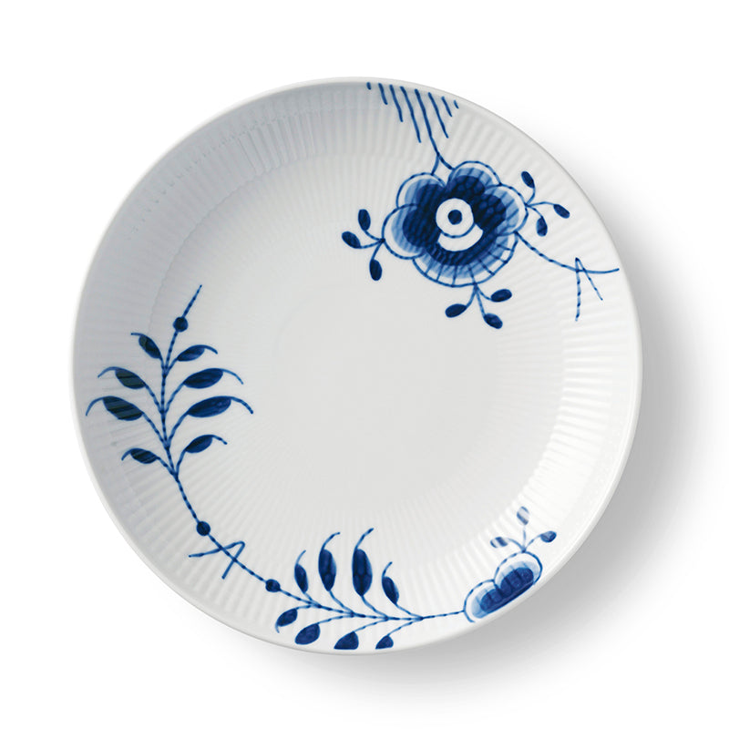 Royal Copenhagen Blå Mega Riflet Moderne tallerken - 25 cm