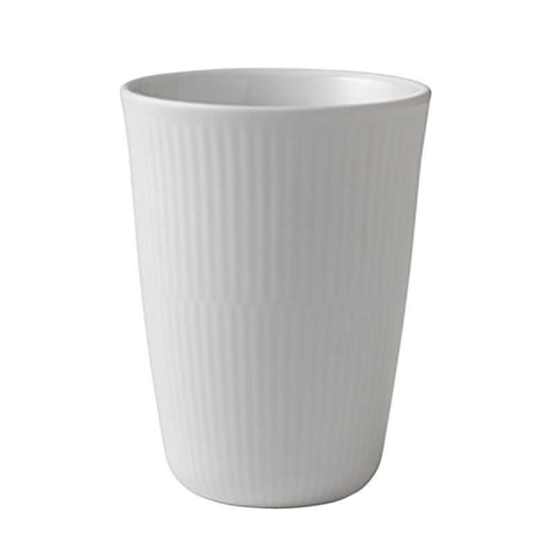 Royal Copenhagen hvid riflet termokop 39 cl