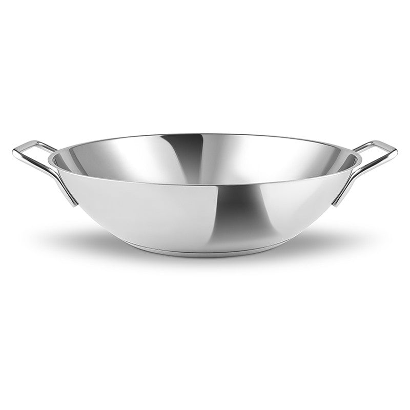 Eva Trio Wok - rustfri stål - 32 cm