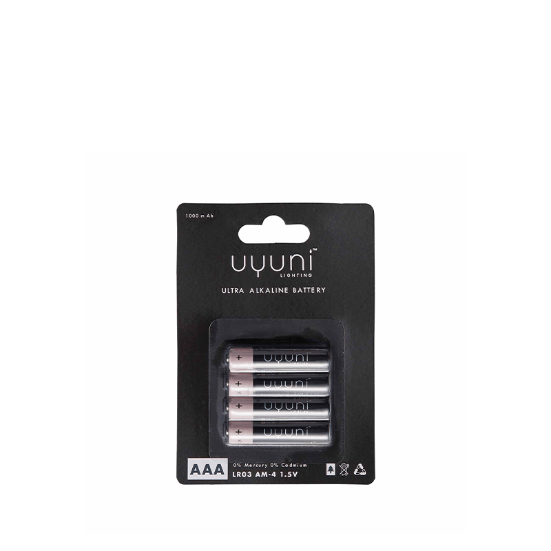 Uyuni AAA Batterier 1,5V 4 stk