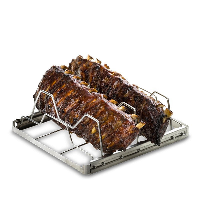 Foldbar spareribsholder