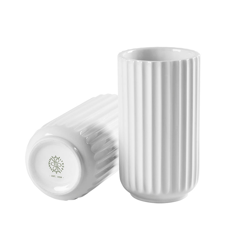 Lyngby Porcelæn vase 12 cm hvid. Porcelænsfabrikken Danmark