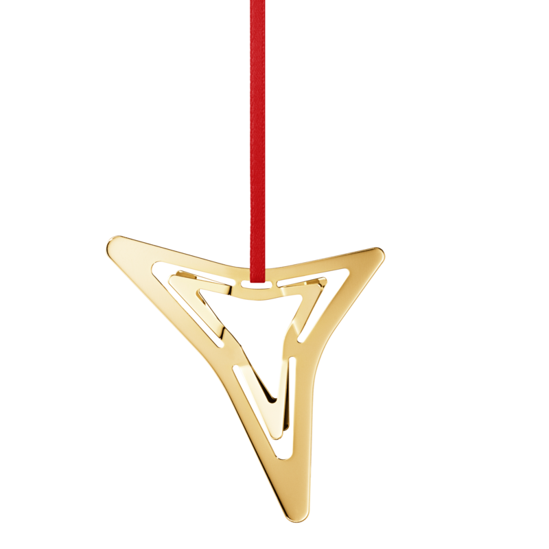 Georg Jensen 2021 ornament tretakket stjerne forgyldt