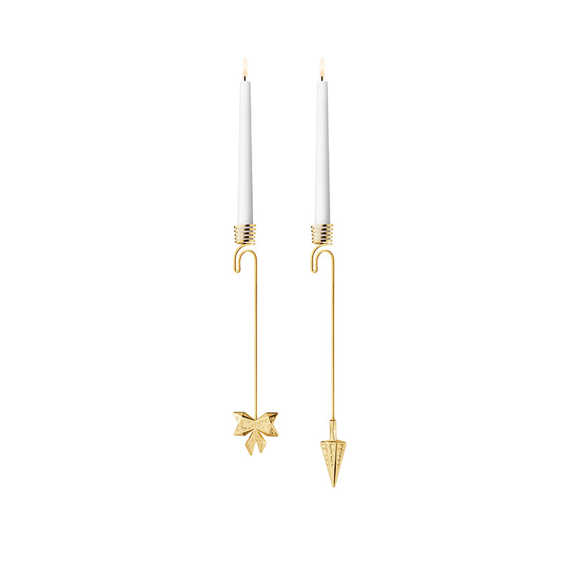 Georg Jensen 2022 Lysholder Forgyldt 2 stk.