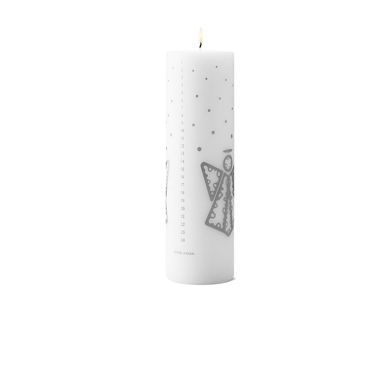 Georg Jensen Kalenderlys Med Sølvtryk 2022