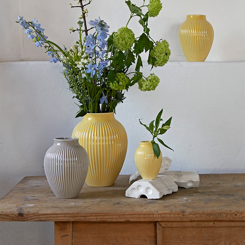 Knabstrup Vase Lys Gul 27 cm