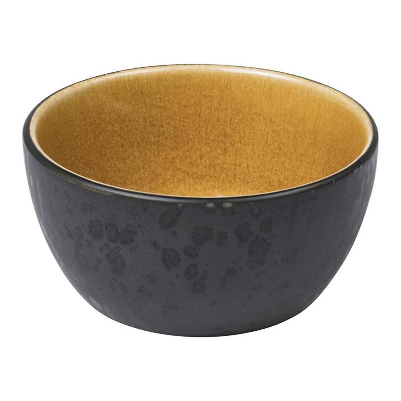 Bitz skål - sort/amber 10 cm