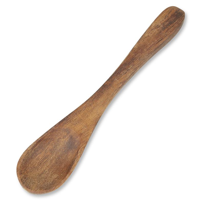 Serveringsske i sheeshamtræ 10 cm