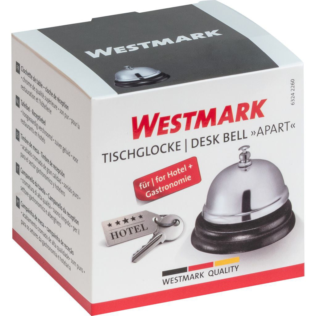 Westmark Receptionsklokke Sort/Stål