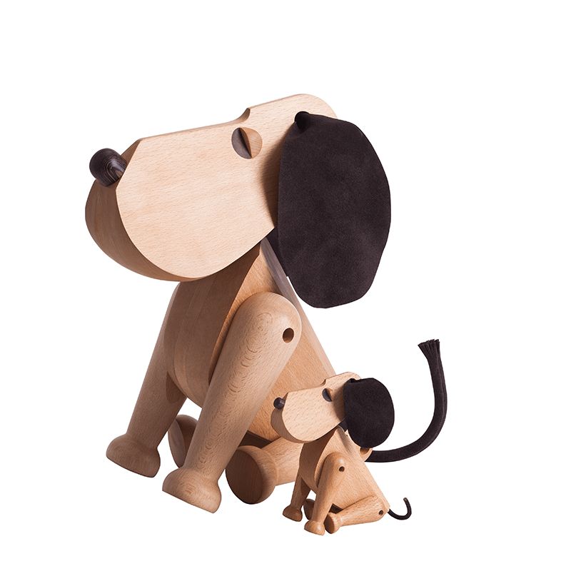 Architectmade træhund Rufus - 45 cm