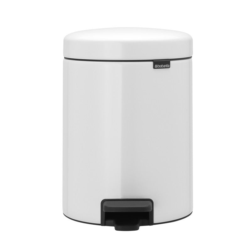 Brabantia pedalspand - hvid - 5 liter