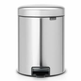Brabantia pedalspand - Mat Stål - 5 liter