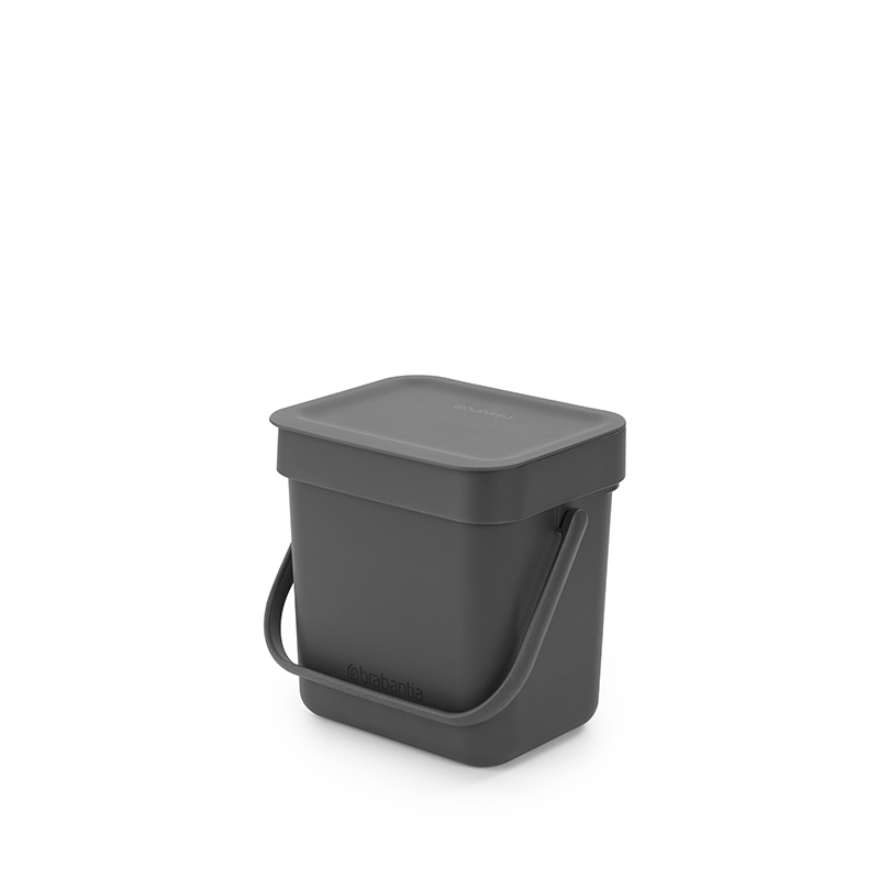 Brabantia Sort & Go affaldsspand m. låg - grey - 3 liter