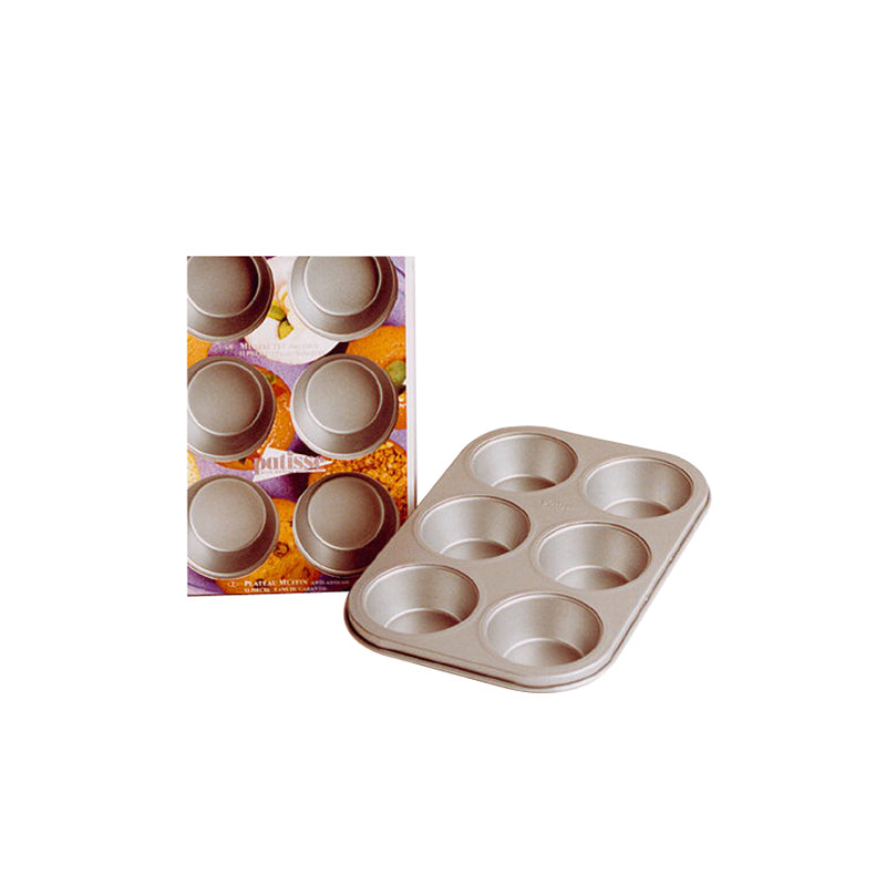 Patisse Silvertop muffinform 6 stk.