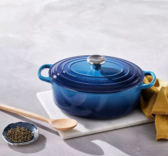 Le Creuset Oval gryde Ø27cm, Azure blue