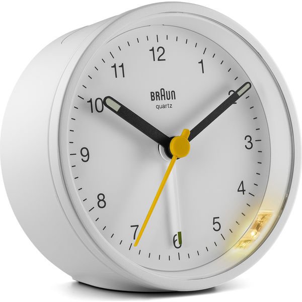 Braun Vækkeur Analog BC12 - hvid