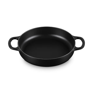 Le Creuset stegepande 28 cm Mat sort