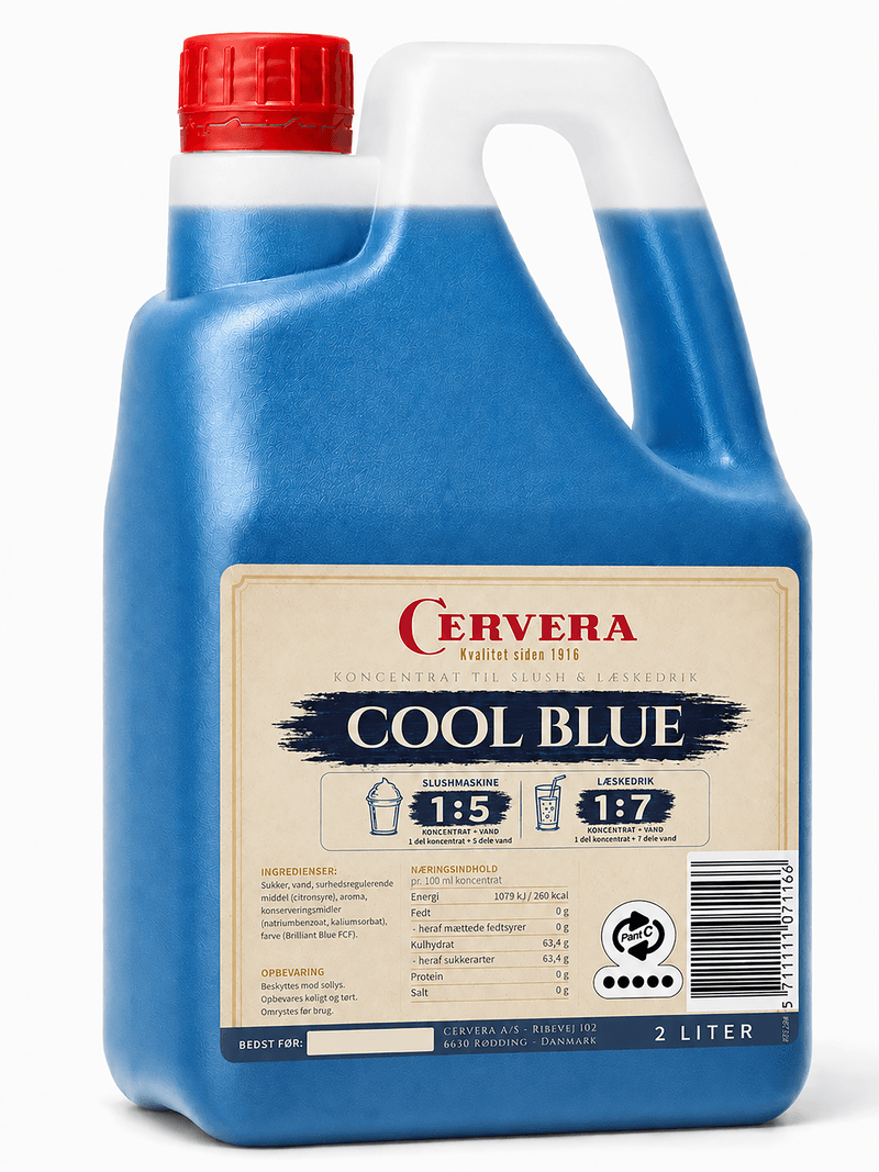 Slush Ice smag - Den blå - 2 liter