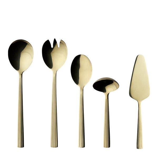 Aida Raw bestiksæt 5 dele champagne