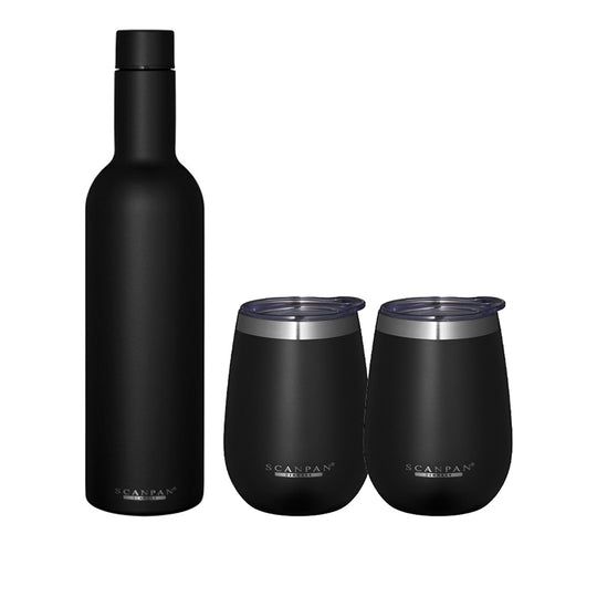 TO-GO by Scanpan Premium Wine Tumbler sort gavesæt
