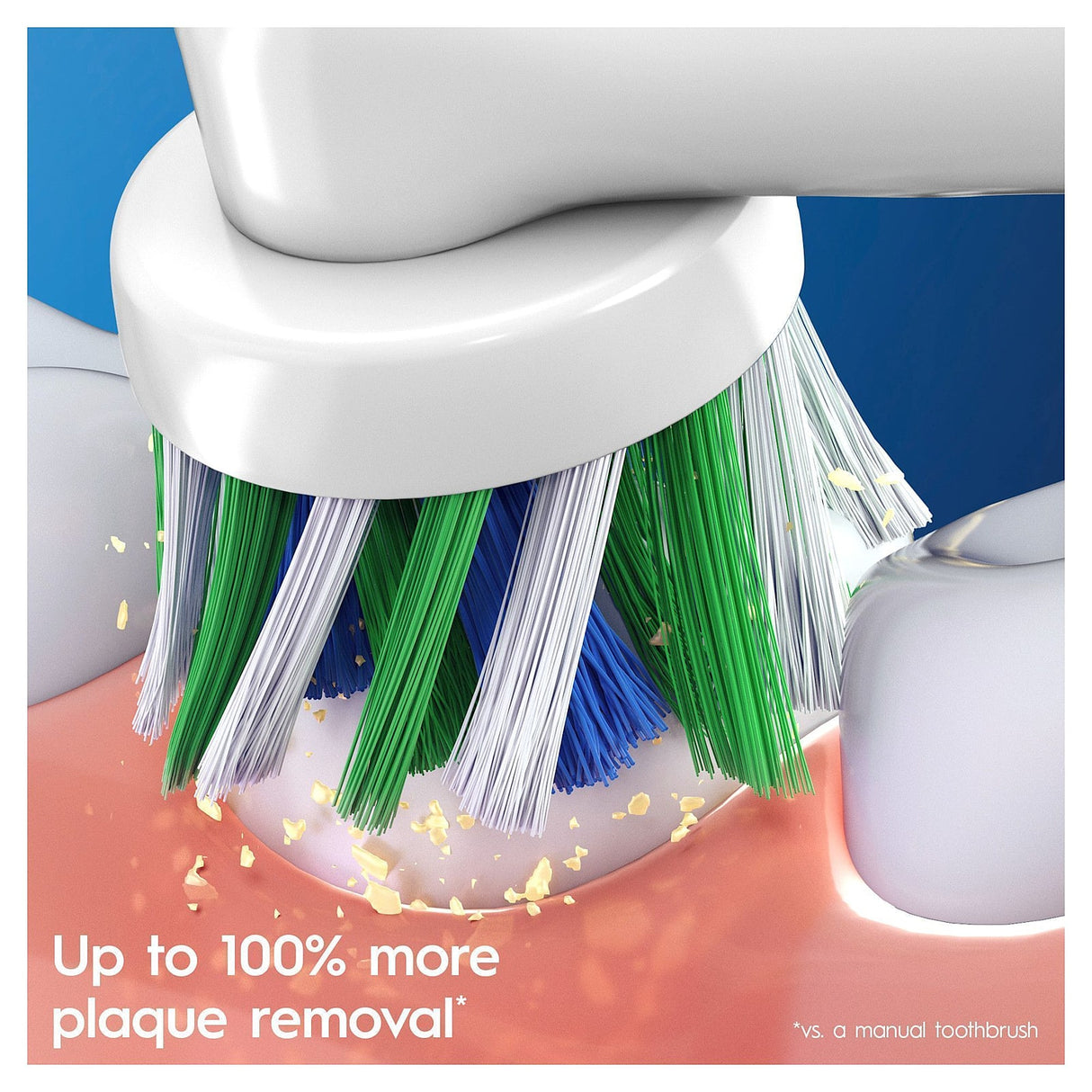 Oral-B CrossAction Børstehoveder – 3 stk.