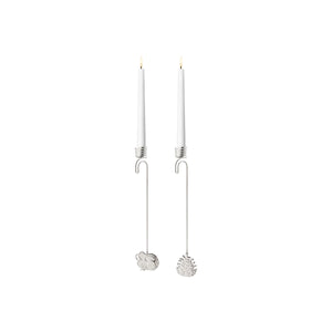 Georg Jensen Lysholdere 2023, mus og grankogle - Palladium