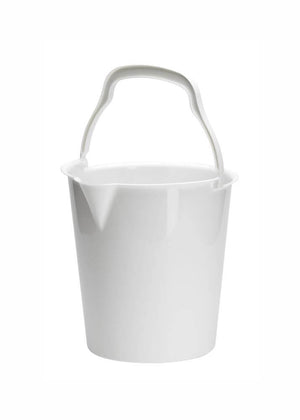 spand 10 liter hvid m/tud