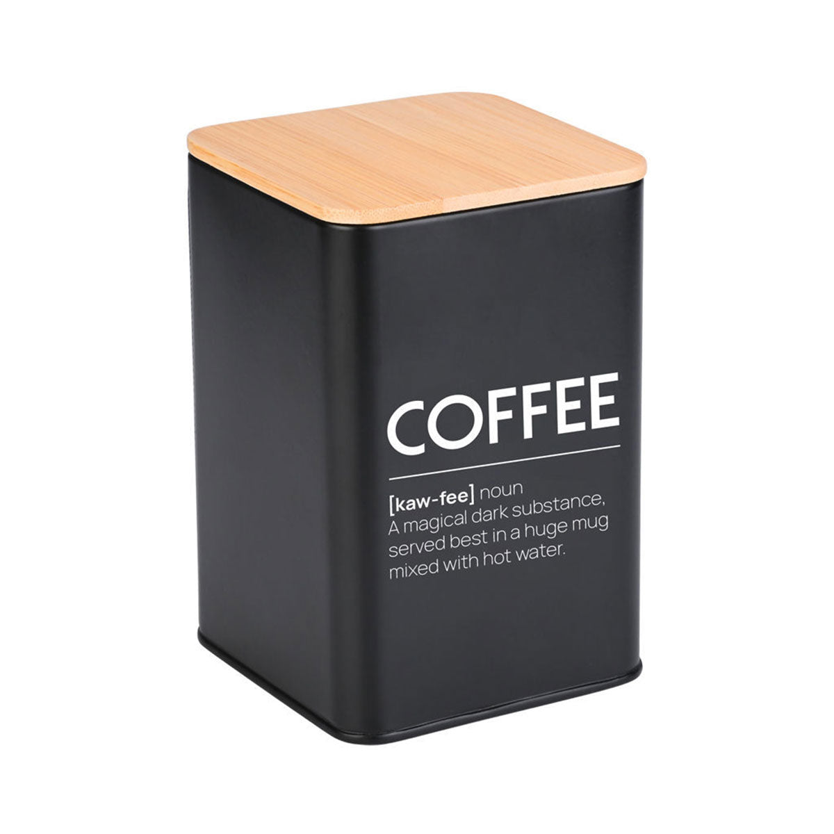 Kaffedåse m/Bambus låg