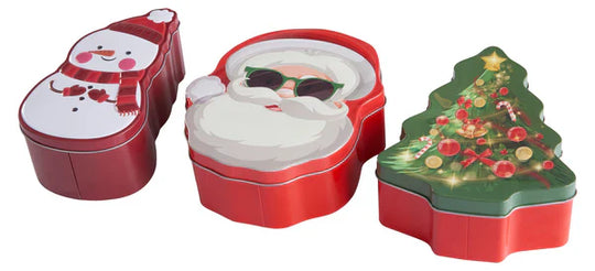 1 stk. Kagedåse - Ass. Julemotiver