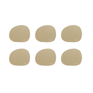 Raw Coaster Soft silikone 6 stk. beige