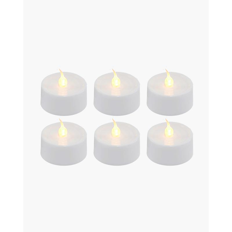 Sirius Julius Led Fyrfadslys 6 stk. hvid