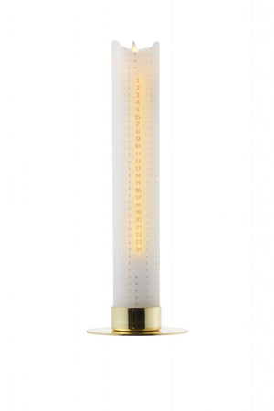 Sirius sara kalenderlys ø5xh29cm guld.