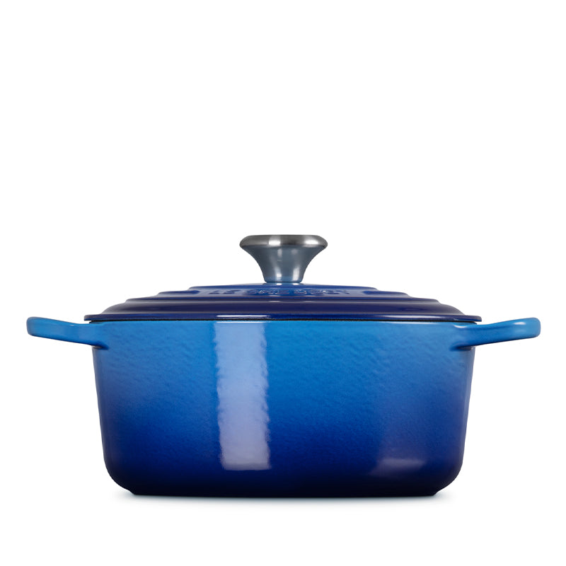 Le Creuset Signature rund gryde azure Ø24 cm 4,2 liter