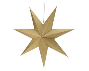 Papir stjerne 75cm GOLD