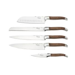Laguiole By Hâws Chef knivsæt 5 dele, Oliventræ