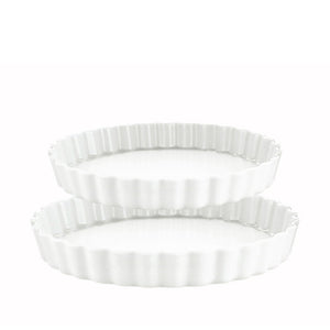 Pillivuyt Originale tærteformsæt hvid Ø 24 og 27 cm 2 stk.