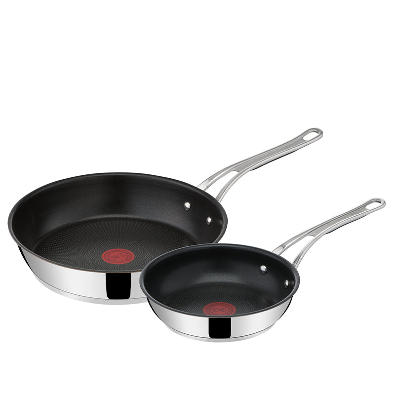 Tefal Jamie Oliver Cook's Classic SS pandesæt 20 cm + 28 cm med slip-let