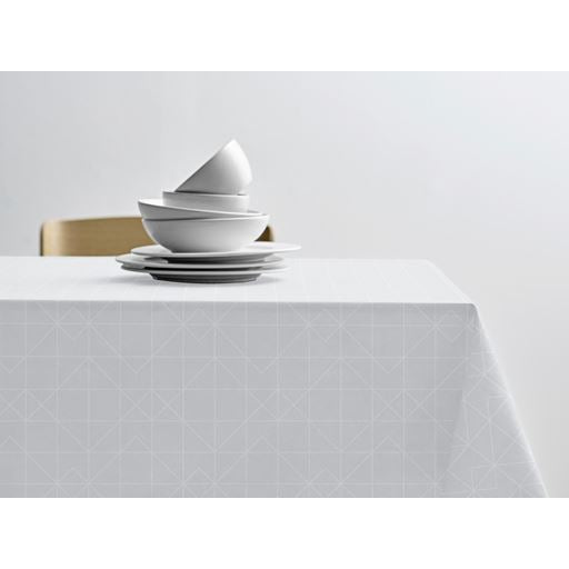 Södahl Damask dug - Optisk hvid, Ø180