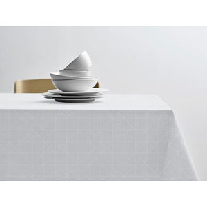 Södahl Damask dug - Optisk hvid, Ø180