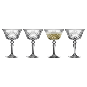 Lyngby Glas Champagneskål Melodia 4 stk, 26 cl