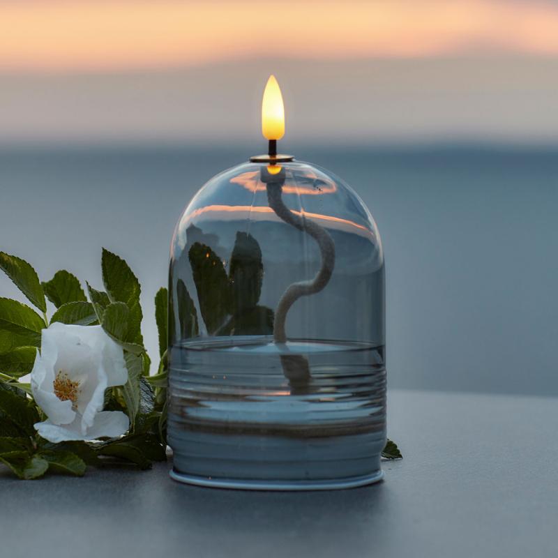 Sirius Dea Olielampe Ø11 x H15 cm grå