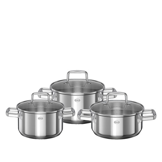 Rösle Moments grydesæt med glaslåg 6 dele