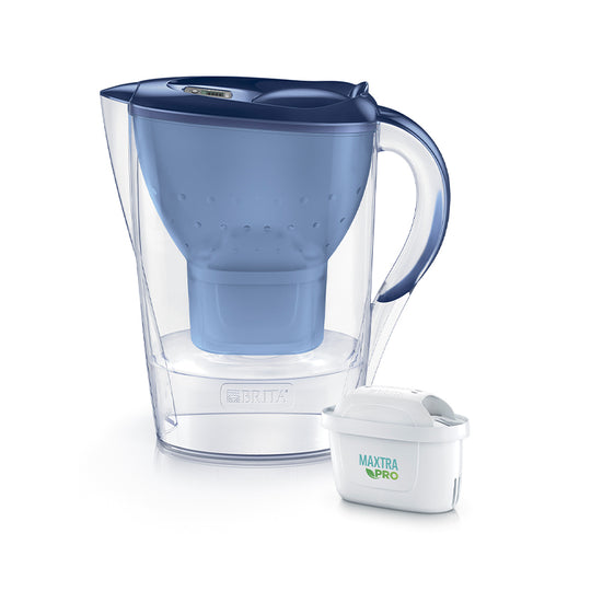 BRITA Marella Cool vandfilterkande 2,4 liter blå + 2 x MAXTRA PRO-filtre